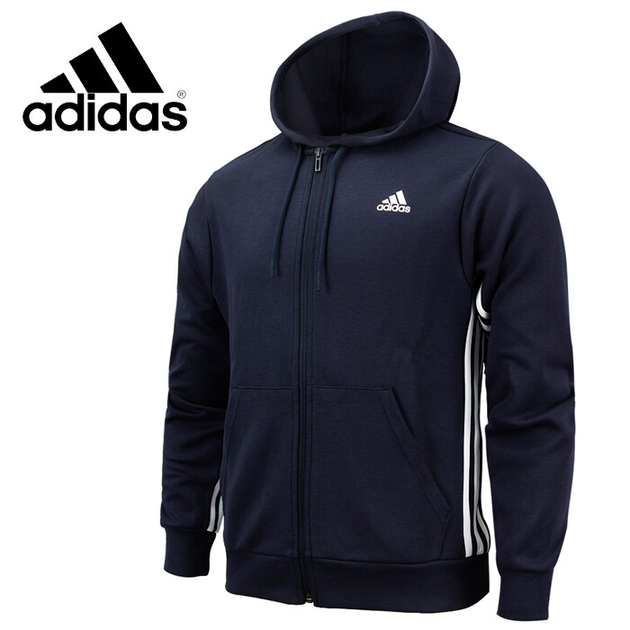 adidas navy zip hoodie